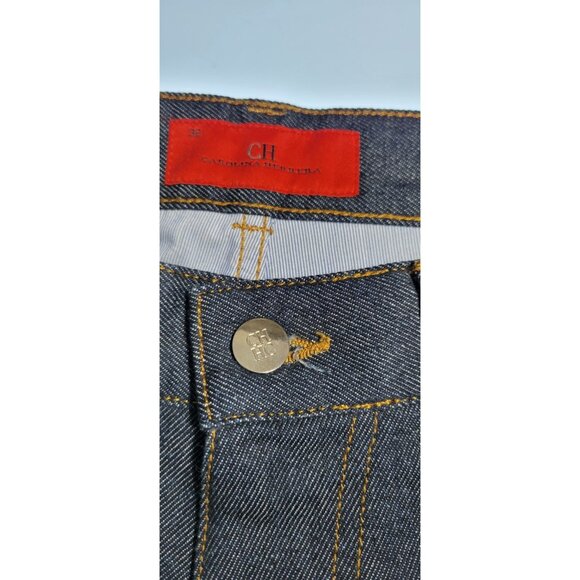 NWT Carolina Herrera Mens Dark Wash  Denim Straight Leg Jeans 32 - Picture 6 of 14